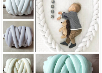 Anti-Collision Strip Single 5cm Thick Suede Cotton Bed Crib DIY Winding