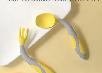 Spoon For Baby Utensils Set Auxiliary Food Silicone Gel Spoon Baby Learn To Eat Training Bendable Soft Spoon Children Tableware